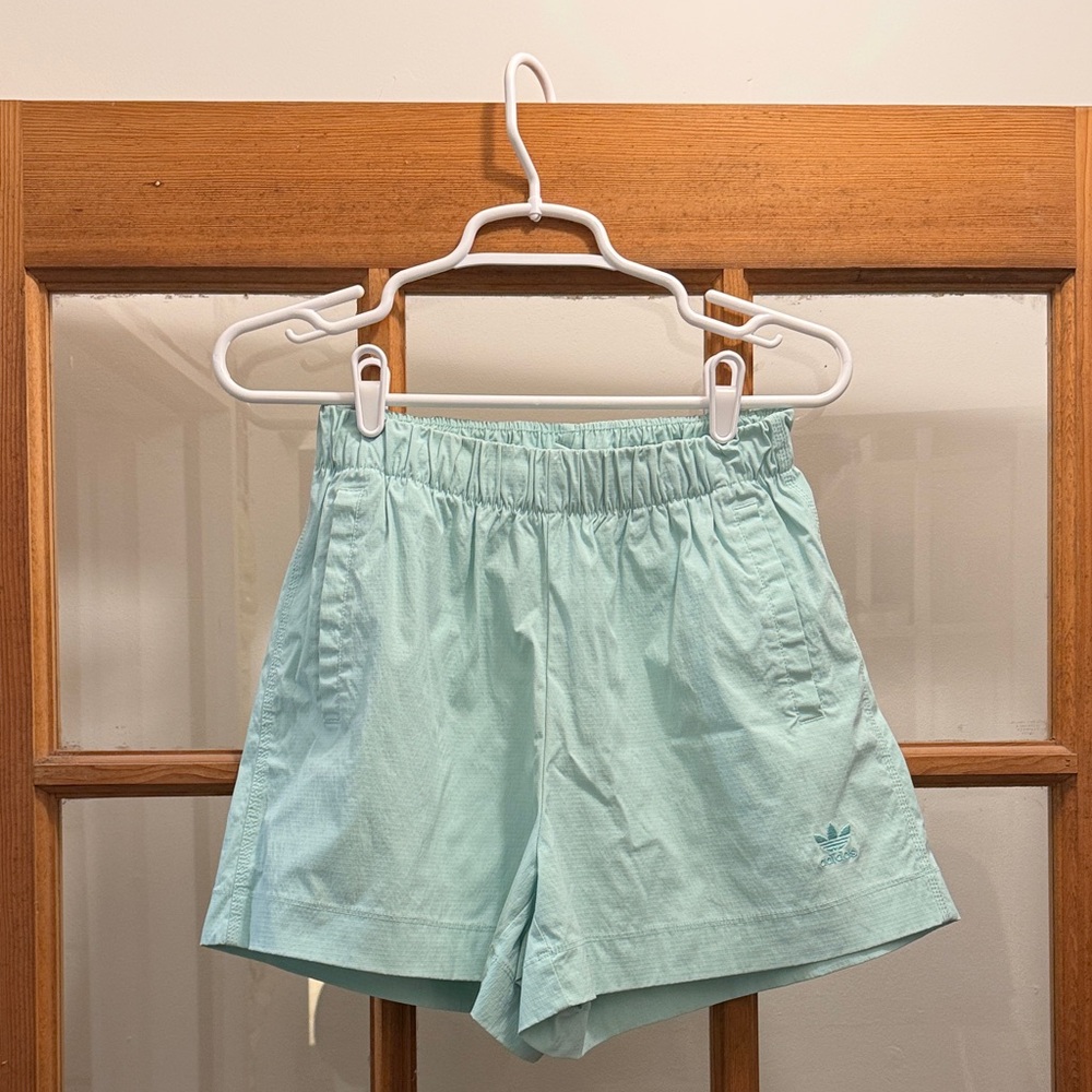 Adidas Women's Mint Green Athletic Shorts